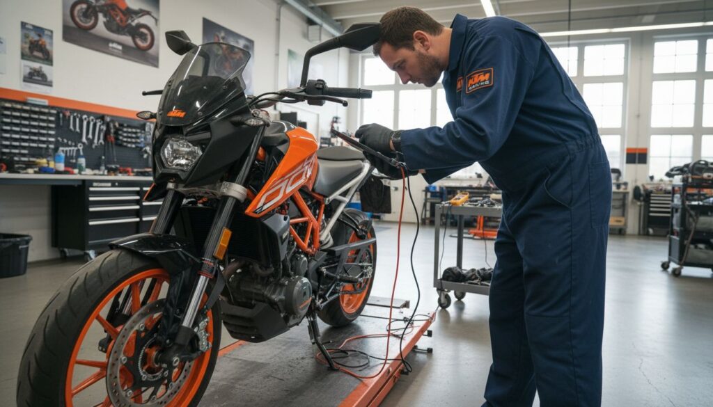 mecanico moto ktm diagnostico